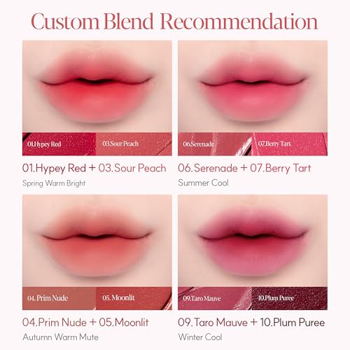 Espoir Couture Lip Tint #7 Berry Tart - Smudge-Proof Matte Lip Stain with Soft Creamy Texture