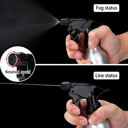 new star tattoo 250ml Empty Aluminum Spray Bottle,2pcs Reliable Sprayer Empty Spray Bottles Atomizer Mist Perfume for Hairdressing Green Soap Flowers Water Sprayer Tool (Pack of 2)