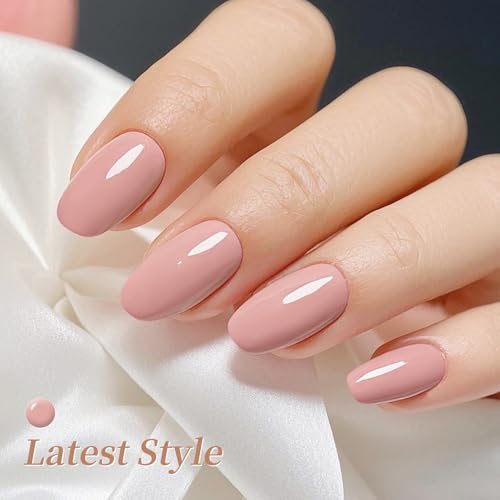 BORN PRETTY 52Pcs Fall Winter Gel Nail Polish Set,48 Colos Burgundy Red Green Snowflake White Khaki Chocolate Brown Gold Silver Sparkle Gel Polish with Glossy Matte Glitter Base Top Coat Gift for Girl