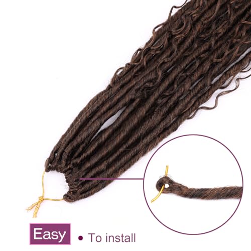 Flyteng 30 Inch Goddess Locs Crochet Hair Pack of 8 T30 for Black Women