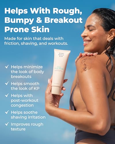 Body Scrub Coconut & Oregano Exfoliator for Smooth Skin - 8 oz
