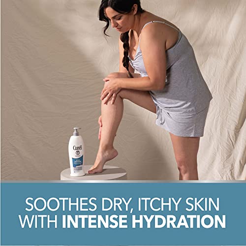 Curel Itch Defense Calming Body Lotion & Fragrance Free Comforting Body Lotion, Unscented Dry Skin Moisturizer for Sensitive Skin, with Advanced Ceramide Complex, Repairs Moisture Barrier, 20 oz