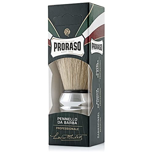 Proraso Shaving Soap in a Bowl, Sensitive Skin + Professional Shaving Brush