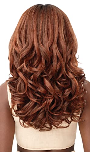 Outre Wigpop Synthetic Full Wig - JASMIYAH Hair, 20 Inch, Heat-Resistant - DR2/Chocolate Swirl