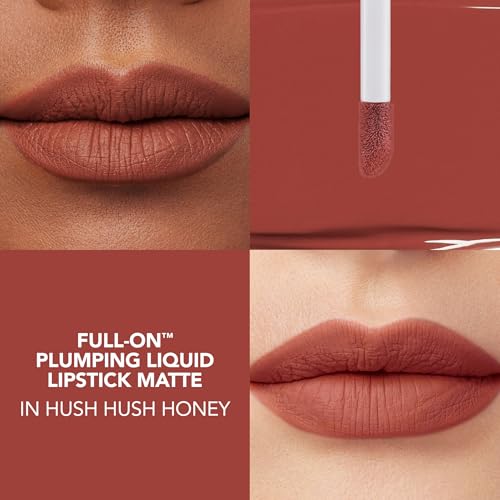 Buxom Full-On Plumping Liquid Lipstick - Hush Hush Honey Cinnamon - 0.12 oz