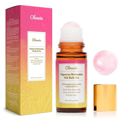 Cyperus Rotundus Oil for Hair Removal ? Natural Hair Removal Oil, Cyprus Rotundus Serum Roll-On for Smooth Skin, Gentle Hair Removal Care For Reducing Body Hair Growth, 60ml