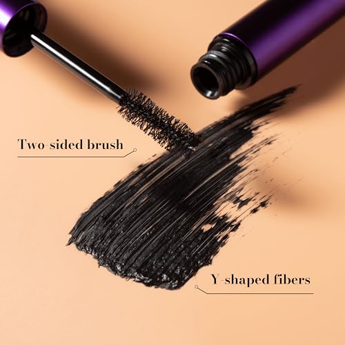 Younique MOODSTRUCK EPIC 4D Fiber Mascara | Volumizing, Lengthening & Lifting Mascara | Waterproof, Smudge-Proof, Long-Lasting | Bold, Defined, Flake-Free Lashes | 7 ml
