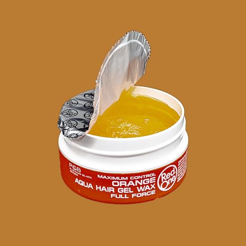 Redone Hair Styling Wax Orange 150ml | Ultra Hold Gel Wax for Men & Women | Melon Scent | High Shine, Non-Sticky Edge Control Wax | Long Lasting Professional Hair Styling Wax with Maximum Control