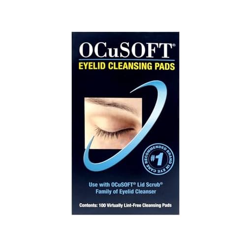 OCuSOFT Dry Replacement Pads for Eyelid Cleansing, 100 Count ? For Use with OCuSOFT Lid Scrub Cleanser (Sold Separately)