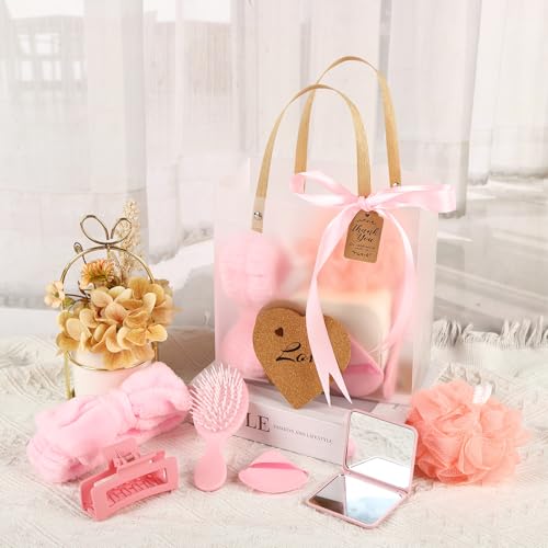 Pink Baby Shower Prize Set for Game Winners - 67 Pieces Gift Bag & More