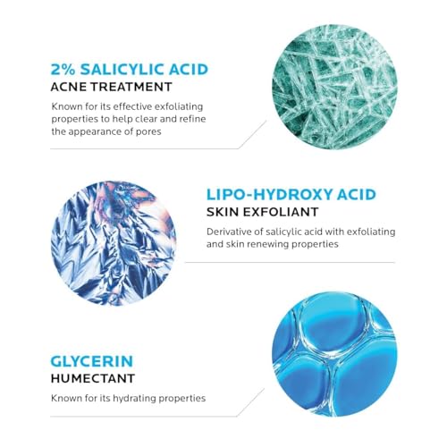 Medicated Acne Face Wash with 2% Salicylic Acid - 6.8 Fl Oz Pack of 2 for Oily Skin