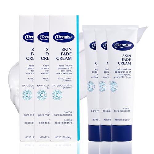 Dermisa Skin Fade Cream with Vitamin C & Licorice - Dark Spot Corrector 1.78 Oz Pack of 3