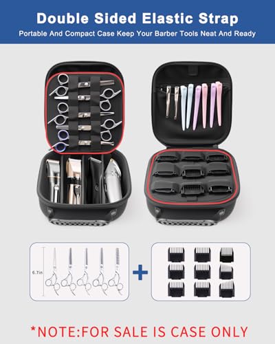 Krypthos Travel Hard Case for Hair Clippers & Barber Tools, Water-Resistant