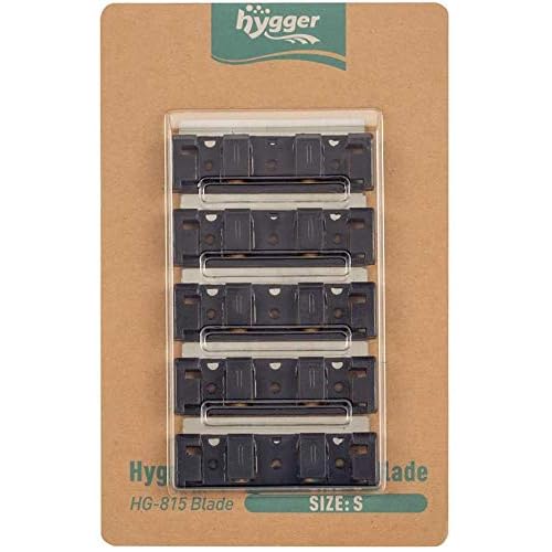hygger Stainless Steel Replacement Magnetic Scraper Blades Razor for HG-815 Cleaner 5-Pack (Small)