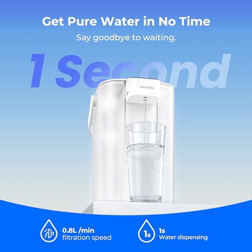Waterdrop Electric Water Filter Pitcher 15-Cup NSF/ANSI 42 White Upgraded Chloramine