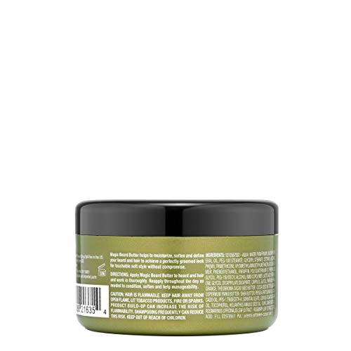 SoftSheen-Carson Magic Men's Grooming Conditioning Beard Butter With Cocoa Butter and Cedarwood Oil, Moisturizes, Softens and Define With No Drying Alcohol, 3.5 ounces