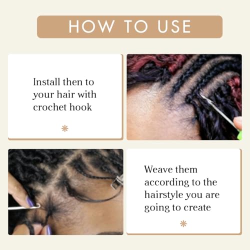 QUISDUIS 36 Inch Distressed Butterfly Crochet Locs - 8 Pack, Black, Lightweight & Soft Faux Locs for Natural Hair