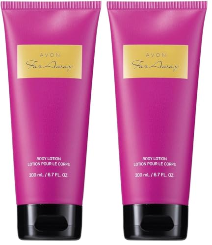 AVON Far Away Liberating Perfumed Body Lotion Pack of 2 6.7 Fl Oz