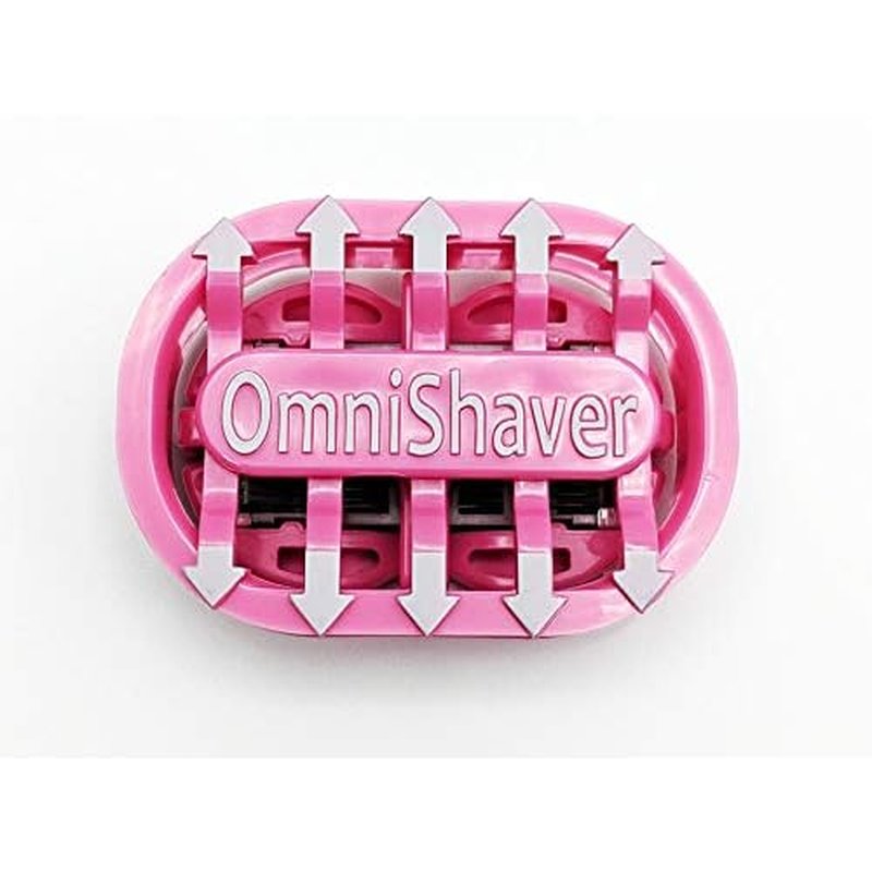 2x Classic Omnishaver - Pink - The Fastest Way to Shave Head, Legs, Arms, Body|An Alternative to Disposable Shaving Razors Self Cleans & Strops During Use with Durable Blade|Bald Head Shaver for Women