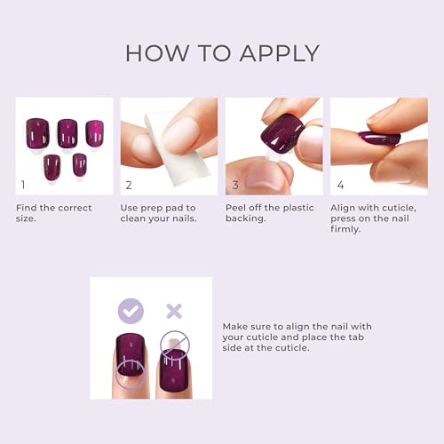 KISS colorFX by imPRESS Press On Nails , ¡®Reconnect¡¯, Solid Blue with Pearlescent Finish, Short Oval, IMPROVED adhesive, Includes 30 Fake Nails, Prep Pad, 1 Manicure Stick, 1 Mini Nail File