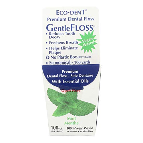 Dental Floss Mint Flavored 100 Yards - Gentle, Smooth, Long-Lasting, Pack of 5