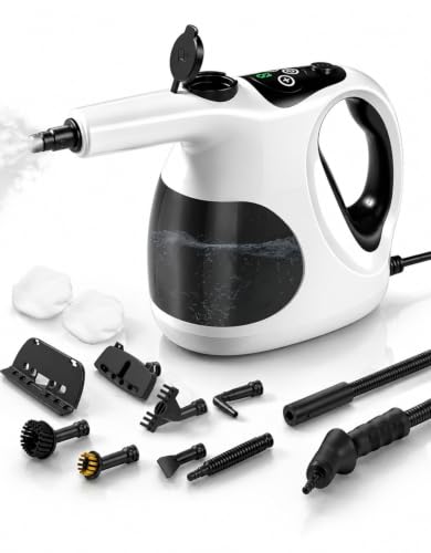 Handheld Steam Cleaner - Fast 3-Second Heat-Up, 400ML Tank, Lightweight Multi-Surface Deep Cleaning