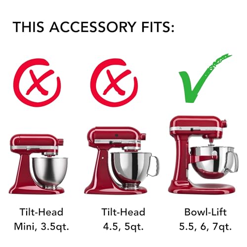 KitchenAid 3 Qt Stainless Steel Mixing Bowl & Whip Set for Stand Mixers