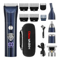 HIENA PRO Beard Trimmer for Men, Professional Body Facial Ear Nose Hair Trimmer and Beard Grooming Kit, 5 in 1 Complete Grooming Kit & Cordless Electric Hair Clippers Haircut, Gifts for Men