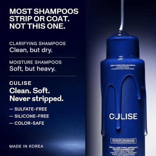 CULISE Korean Hydrating Shampoo for Color-Treated Hair – Very Dry & Damaged