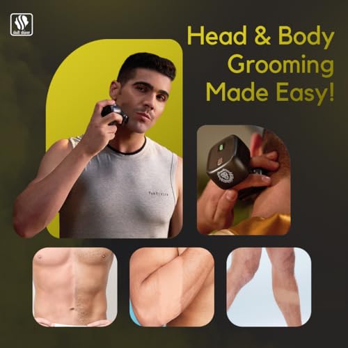 Skull Shaver One Lion Gold PRO Electric Face Shaver for Men, Cordless, LCD Display