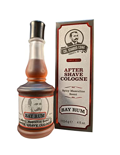 Colonel Ichabod Conk Bay Rum After Shave Cologne 4 Fl Oz Glass Bottle - Pack of 1
