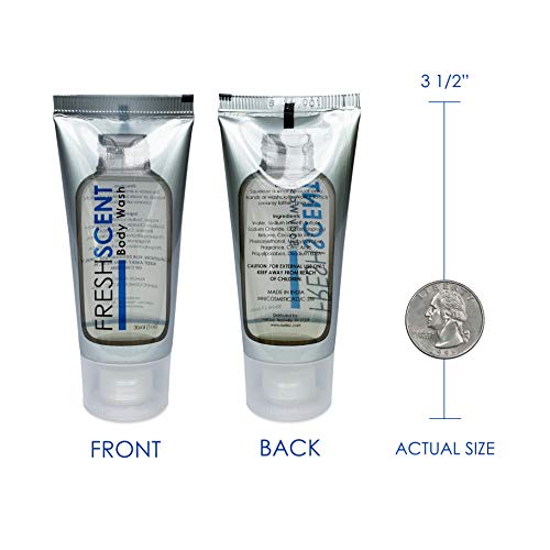Freshscent 1oz Body Wash Pack of 100 Travel Size Hotel Toiletries