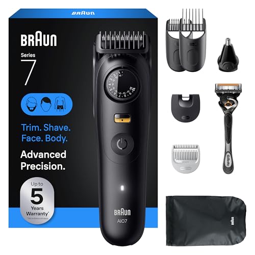 Men's All-in-One Beard & Body Grooming Kit with Trimmer & Razor