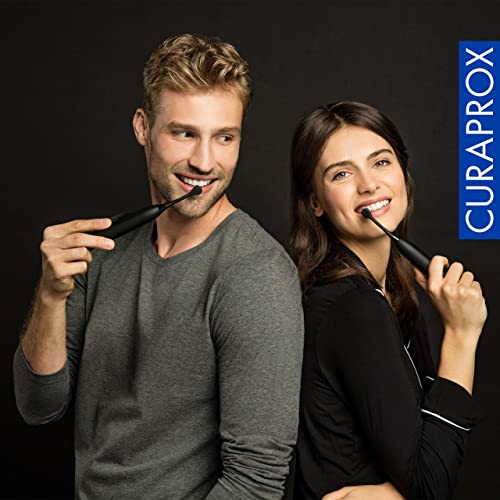 Black Hydrosonic Sensitive Brush Heads for Electric Toothbrush, Pack of 2 - Swiss Made