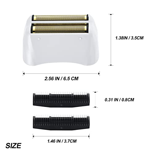 Gold 2-Pack Foil & Cutters Compatible With Andis #17155/#17150 - Professional Shaver Replacement