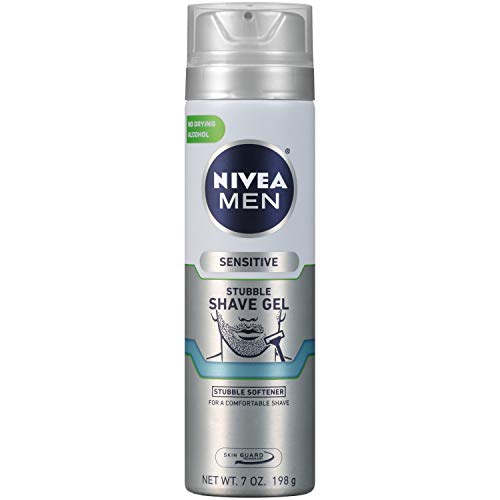Nivea Men Sensitive Skin & Stubble Shave Gel - with Beard Softener For Men ? 7 Ounce. Can