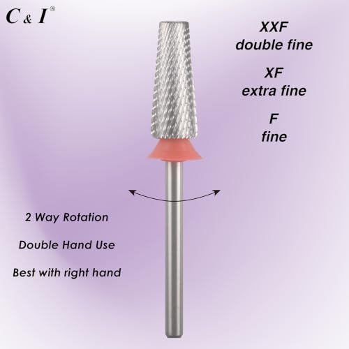 C & I 5-in-1 Nail Drill Bit for Acrylic & Gel Removal, Precision Nail Tool