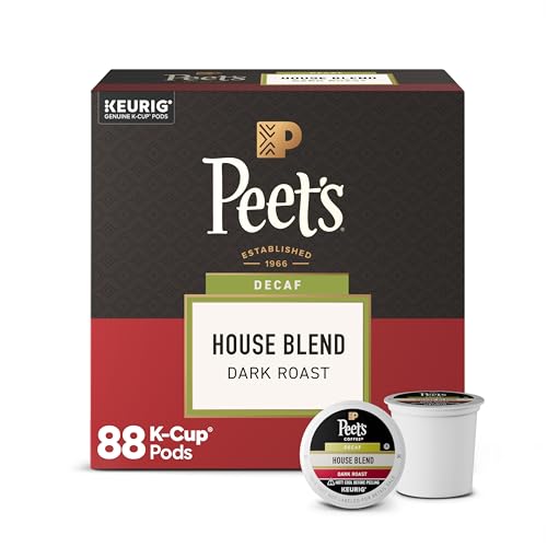 Decaf Dark Roast Coffee Pods - 88 K-Cups (4 Pack of 22)