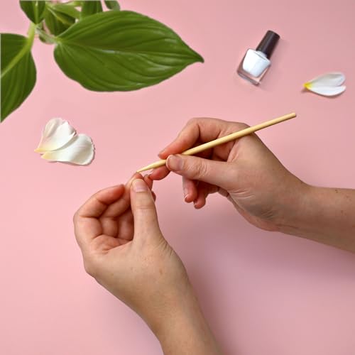 15cm Bamboo Nail Cuticle Pushers - 300 Pieces, Manicure & Pedicure Tools