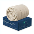 Bamboo Comforter Queen Size Beige Oatmeal - Breathable & Hypoallergenic