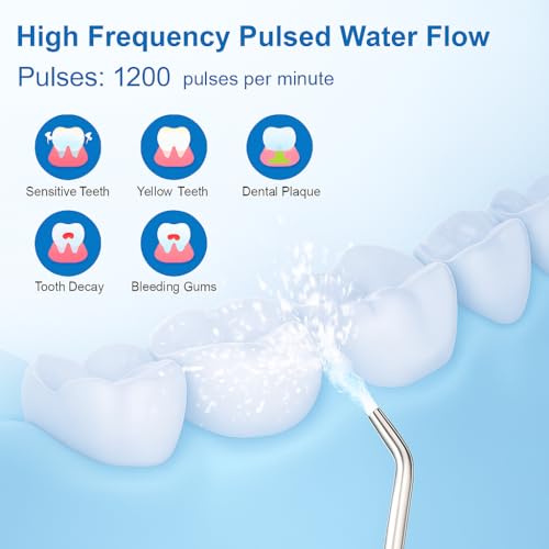 Cordless Water Flosser for Braces with Travel Bag – Rechargeable Oral Irrigator for Teeth