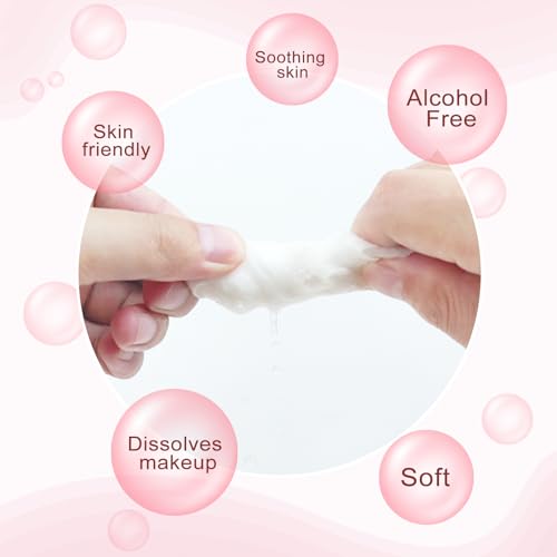 100 pcs Makeup Remover Wipes Individually Wrapped, Single Use Travel Makeup Remover Cloth for Face (PINK)