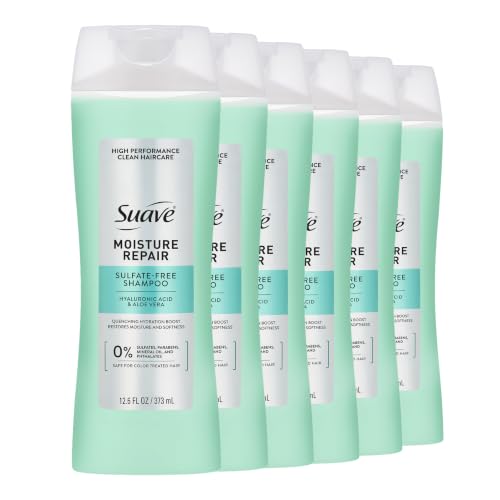 Moisture Repair Shampoo with Hyaluronic Acid & Aloe - 12.6 fl oz, 6-Pack
