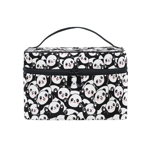 Cute Animal Panda Makeup Bag - Large Capacity Travel Cosmetic Organizer for Girl Women Ladies - Variation Panda 025