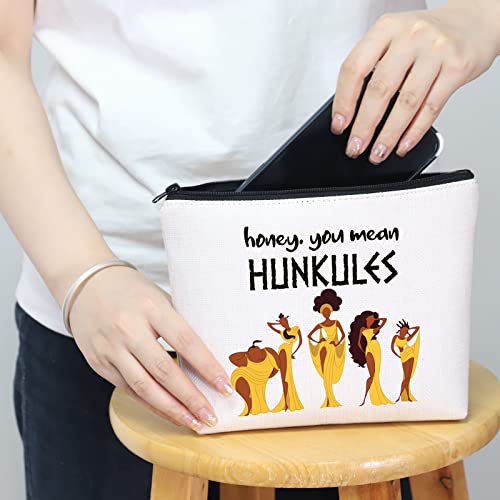 MNIGIU Hercules Cosmetic Bag Honey You Mean Hunkules Makeup Zipper Pouch Bag for Women (honey. you mean)