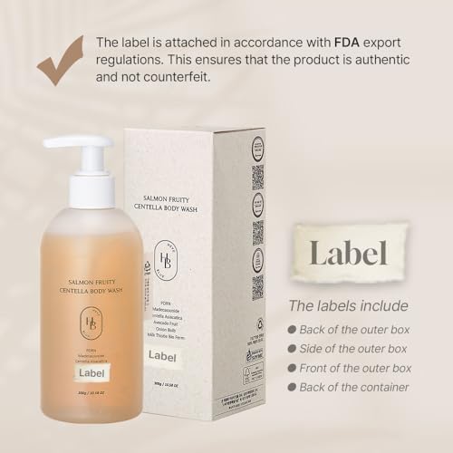 HEVEBLUE Salmon PDRN Body Wash for Sensitive Skin - Hydrating & Hypoallergenic