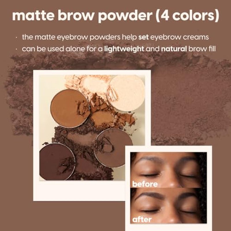 KARA BEAUTY Eyebrow Kit - Brow Makeup Kit with Powders, Pomades & Highlighters ? Blendable, Long-Wear Eyebrow Powder Set for Natural or Sculpted Brows - Perfect for Makeup Artist, Beginner-Friendly