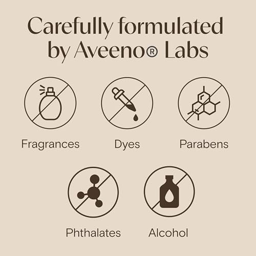 Aveeno Daily Moisturizing Cream with Prebiotic Oat & Shea Butter, Body, Face & Hand Cream for Normal to Dry, Sensitive Skin Hydrates for 48 Hours, Fragrance Free & Non-Comedogenic, 7.5 oz