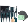 DUcare Makeup Brushes Set 17 Pcs with Brush Cleaning Mat and Makeup Sponge +Oil Blotting Sheets for Face