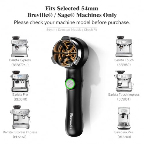 Electric Espresso Group Head Cleaning Brush for 54mm Breville & Sage Machines - Cordless Rechargeable